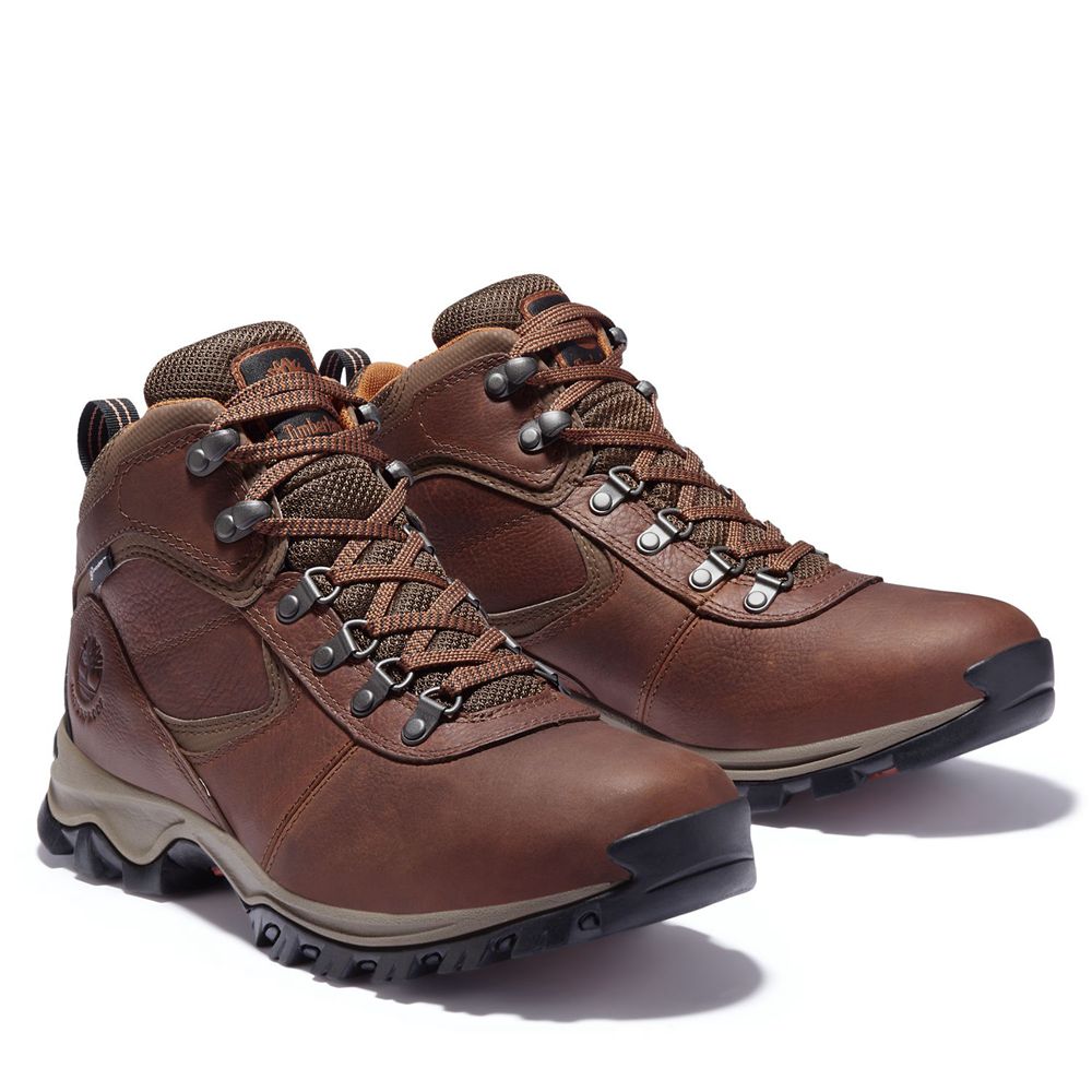 Timberland Παπούτσια Πεζοπορίας Ανδρικα Καφε - Mt. Maddsen Mid Waterproof - Greece 5892473-PQ